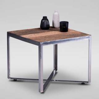 Industriestil Beistelltisch aus Recyclingholz Metall