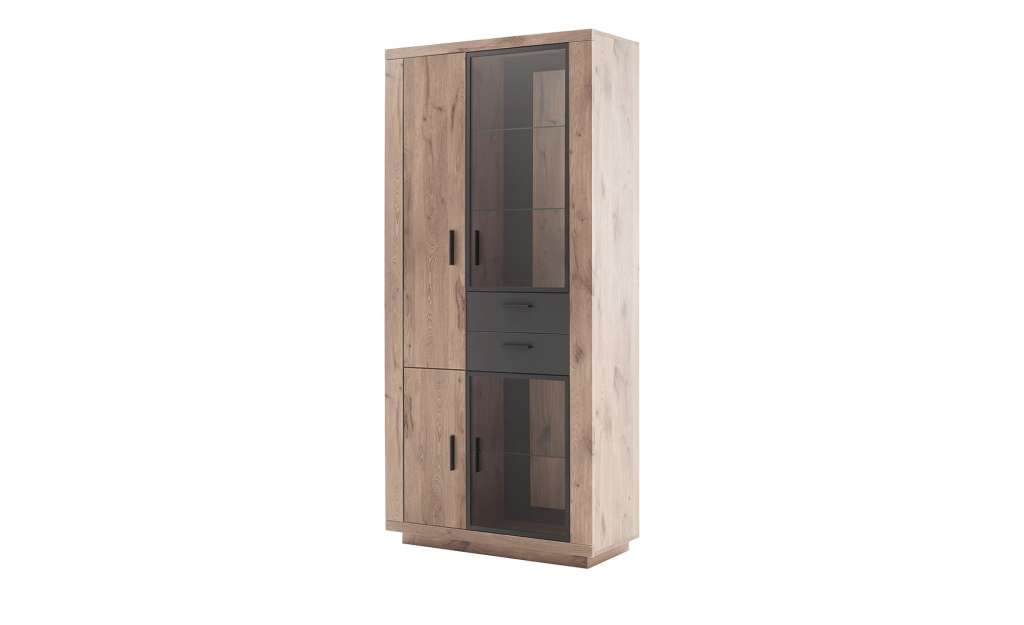 uno Kombi-Vitrine  Lunis ¦ holzfarben Kommoden & Sideboards > Vitrinen - Höffner