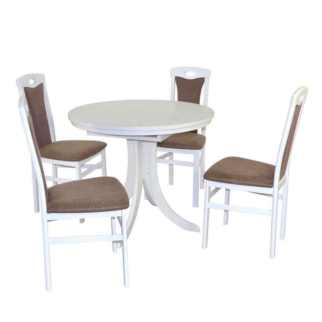 Esszimmer Sitzgruppe mit hoher Lehne vier Sitzplätzen