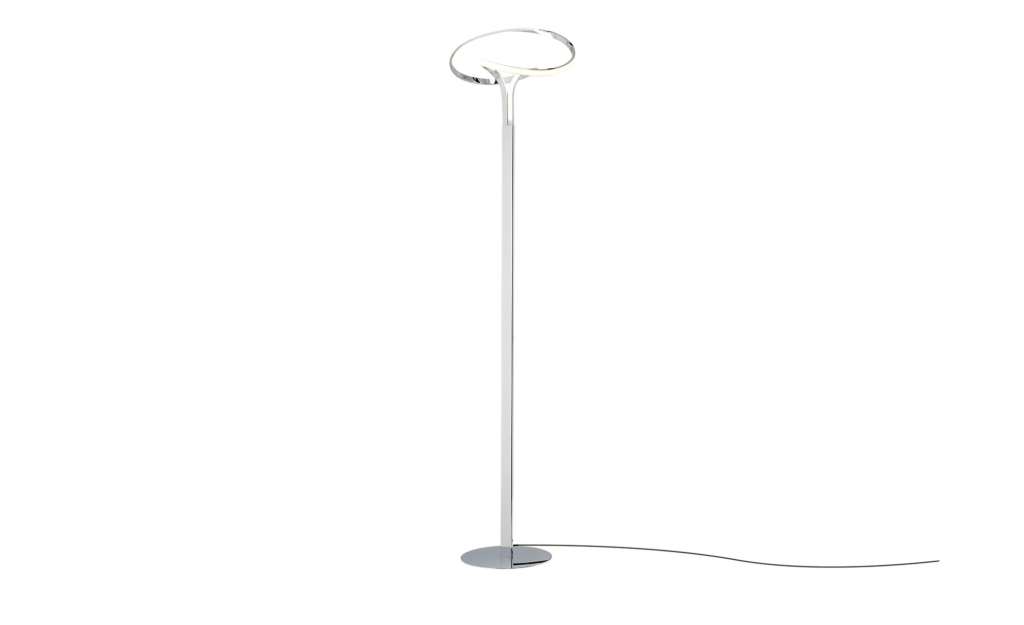 KHG LED-Stehleuchte, 1-flammig, chrom ¦ silber Lampen & Leuchten > Innenleuchten > Stehlampen - Höffner