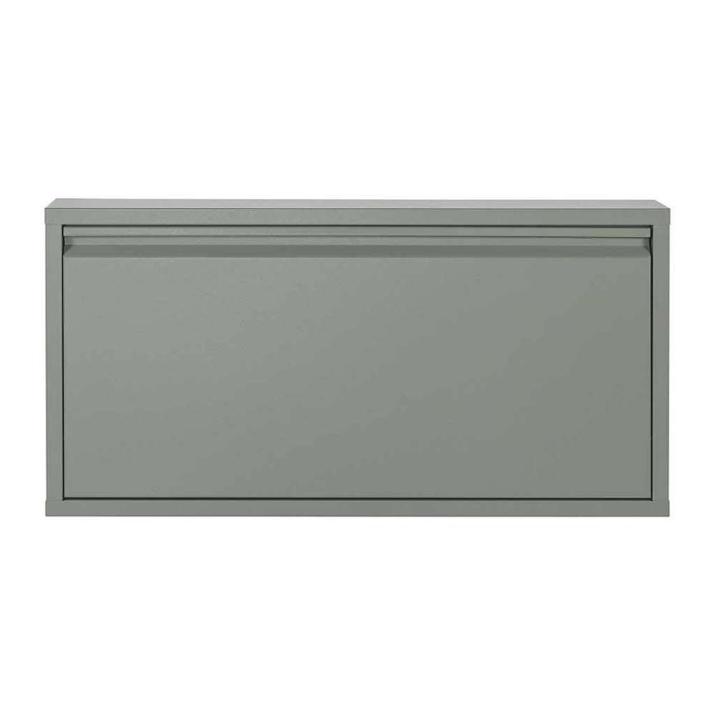 Schuh Klappschrank aus Stahl Wandmontage