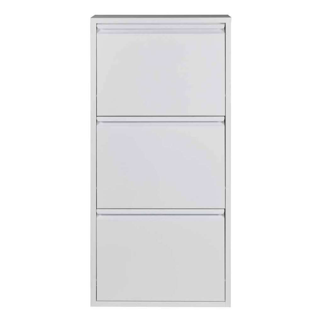 Wand Schuh Schrank in Weiß pulverbeschichtet Stahl