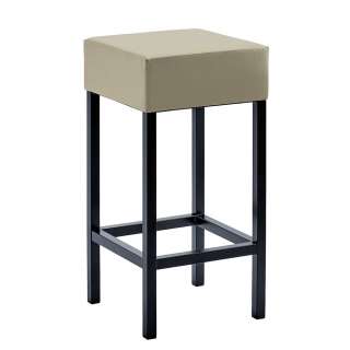 Küchenhocker modern mit Microfaser Bezug Taupe