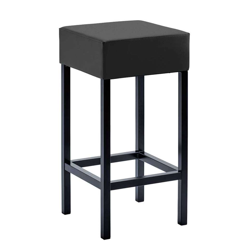Design Küchenhocker in Anthrazit & Schwarz 64 cm Sitzhöhe