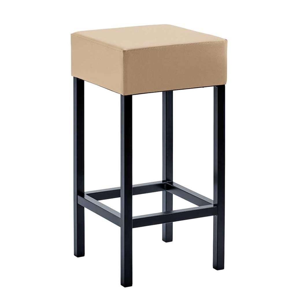 Moderner Küchenhocker miit 64 cm Sitzhöhe Beige und Schwarz