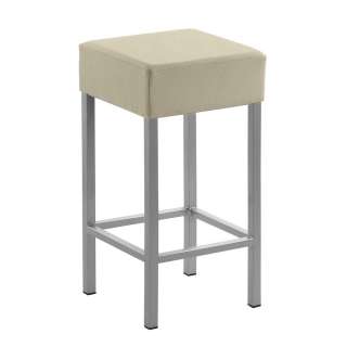Hocker für Küche 64 cm Sitzhöhe Microfaser Bezug