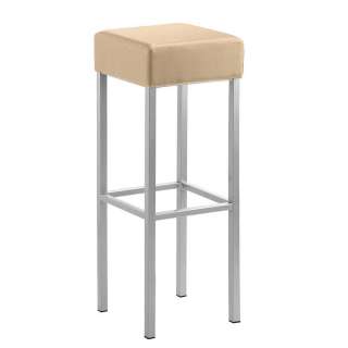 Barhocker Design aus Microfaser Vierfußgestell aus Metall