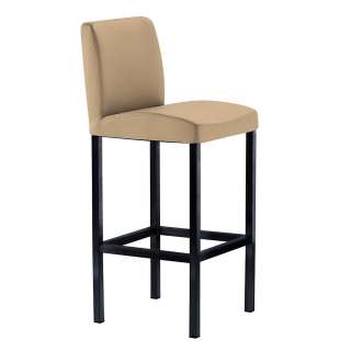 Hochwertiger Barstuhl mit Bezug aus Microfaser Beige