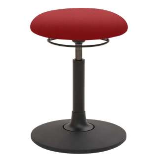 Pendel Arbeitshocker in Rot Schwarz