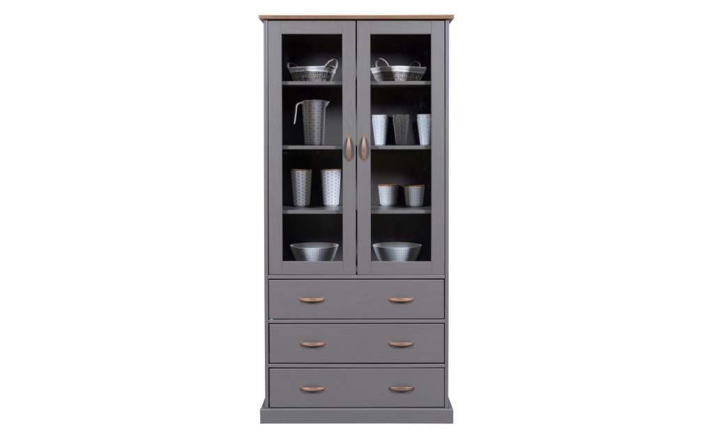 Buffet ¦ grau Kommoden & Sideboards > Vitrinen - Höffner