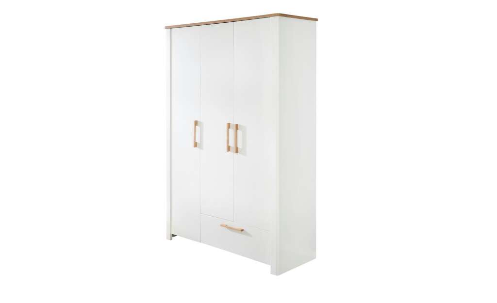Roba Kleiderschrank 3-türig ¦ weiß Schränke > Schranksysteme - Höffner