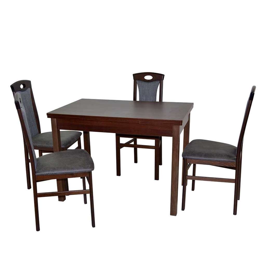 Esszimmermöbelset im klassischen Stil Tisch ausziehbar (fünfteilig)