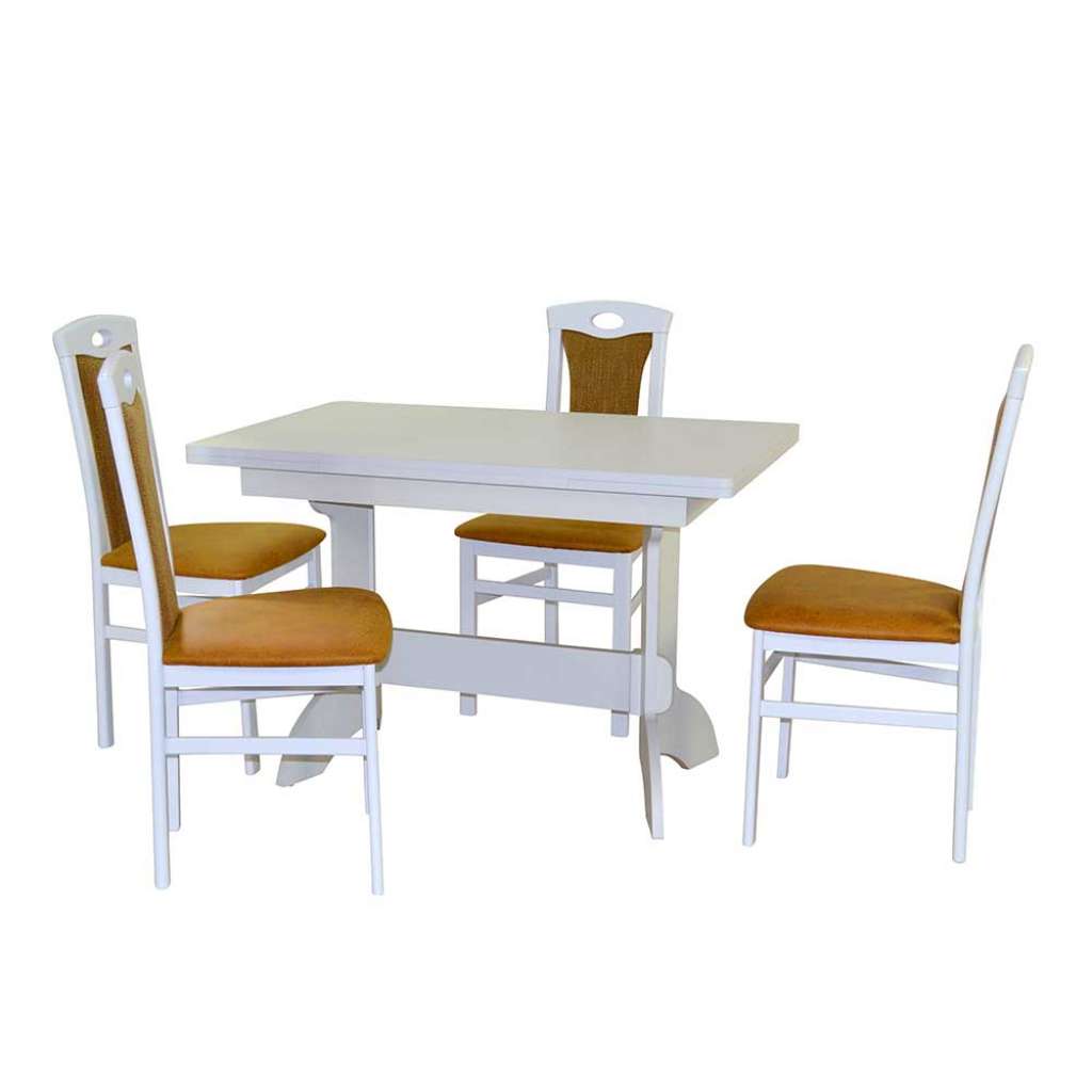 Esszimmermöbelset mit Ausziehtisch & 4 Stühlen (fünfteilig)
