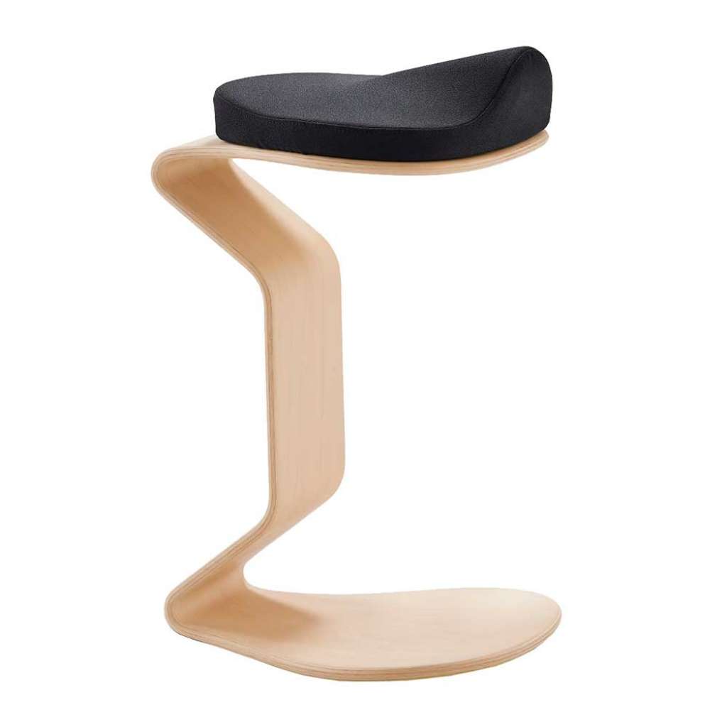 Hocker mit Gestell in C Form Buche Schichtholz