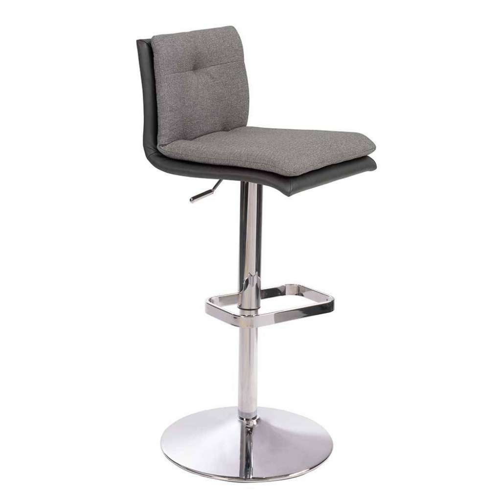 Designbarhocker durch Gasdruck höhenverstellbar mit Rückenlehne