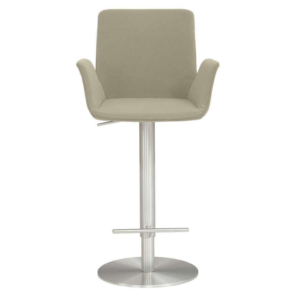 Barhocker drehbar aus Microfaser Stahl