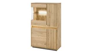 Westerburg Vitrine massiv  Texas ¦ holzfarben Kommoden & Sideboards > Vitrinen - Höffner