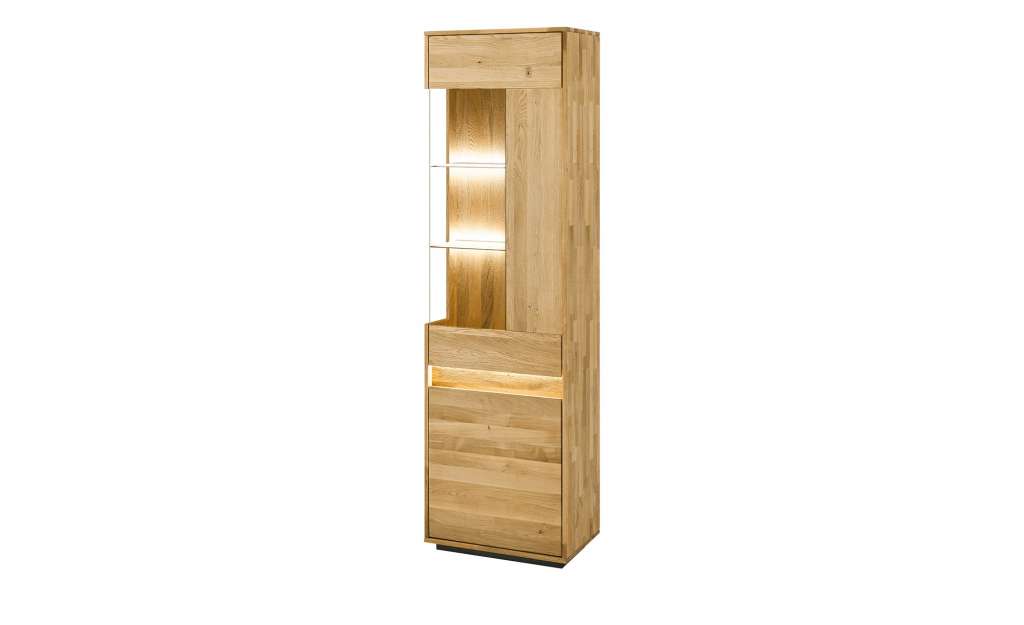Westerburg Vitrine massiv  Texas ¦ holzfarben Kommoden & Sideboards > Vitrinen - Höffner