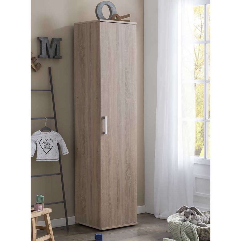 Schmaler Kinder Kleiderschrank in Sonoma-Eiche Made in Germany