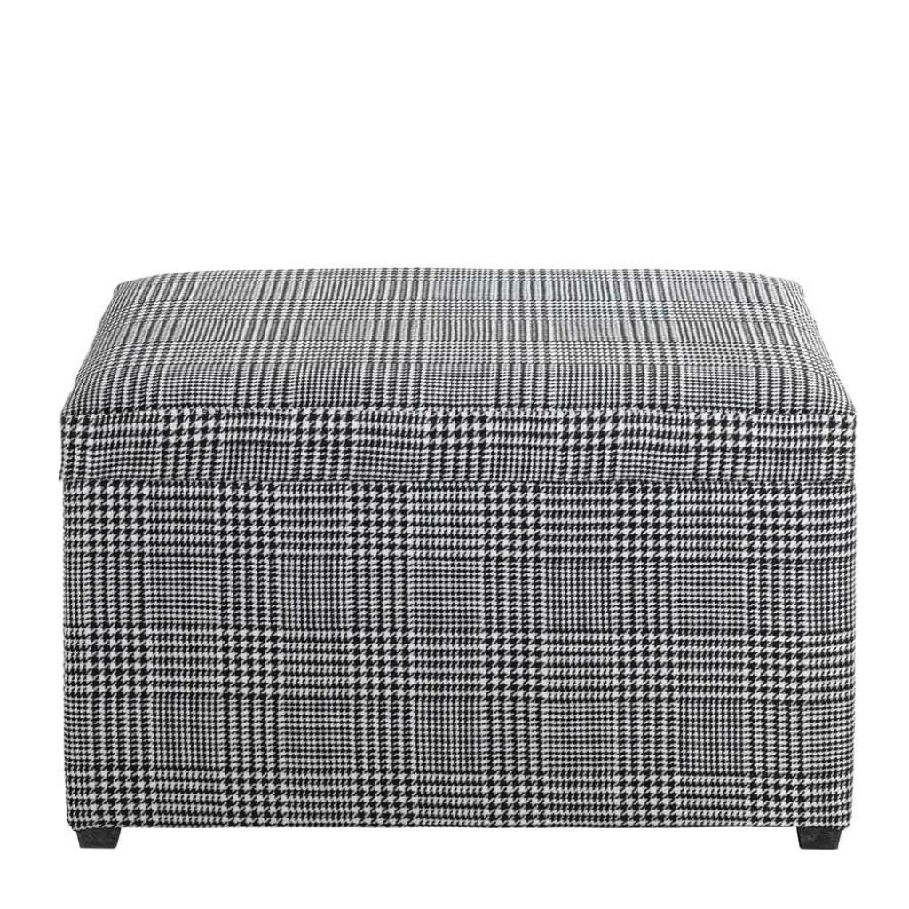 Gepolsterte Sitztruhe mit Karomuster modernem Design
