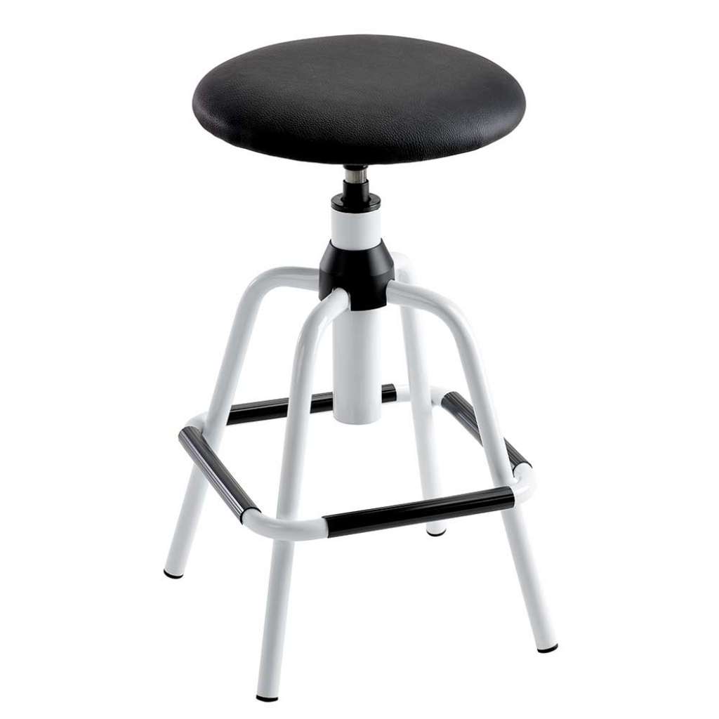 Arbeitshocker drehbar Vierfußgestell aus Metall