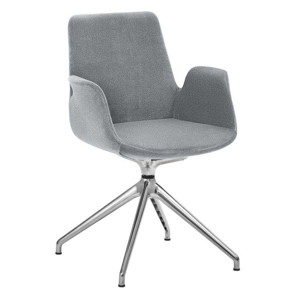 Esszimmerarmlehnstuhl drehbar gepolsterter Rückenlehne