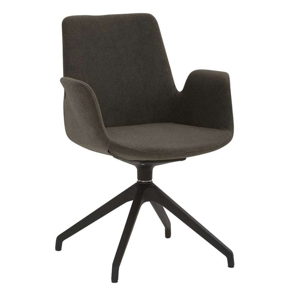 Polsterstuhl Esszimmer drehbar Gestell aus Kunststoff