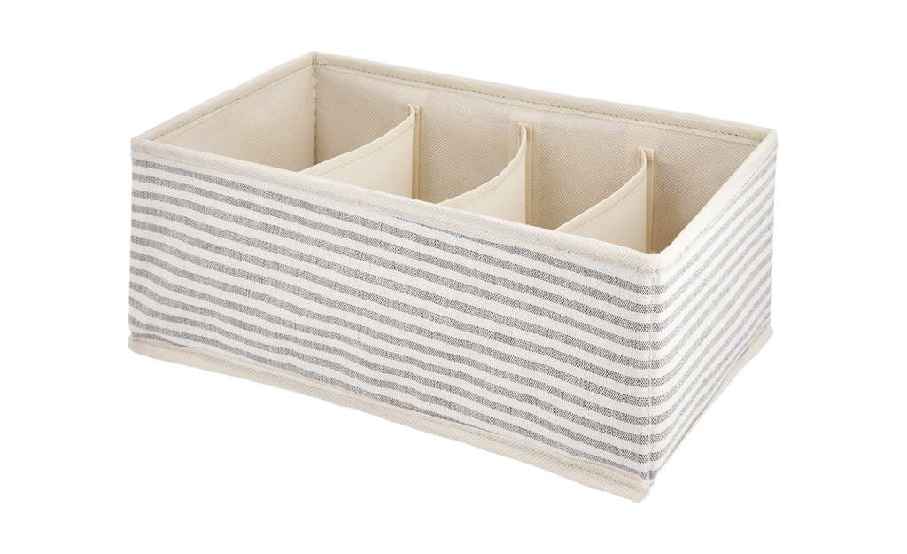 Aufbewahrungsbox mit Fächer ¦ mehrfarbig ¦ Karton, Polyester, Baumwolle Regale > Regal-Aufbewahrungsboxen - Höffner