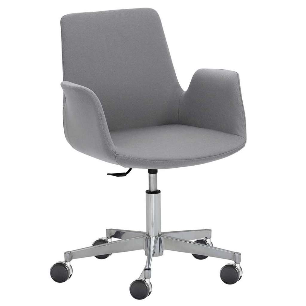 Schreibtischdrehstuhl mit Armlehnen Gestell aus Metall