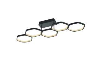 Trio LED-Deckenleuchte, 4-flammig, grau ¦ grau Lampen & Leuchten > Innenleuchten > Deckenleuchten - Höffner