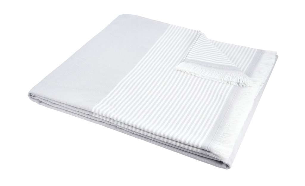 Strandtuch ¦ grau ¦ 100% Baumwolle Badtextilien und Zubehör > Handtücher & Badetücher > Strandtücher - Höffner