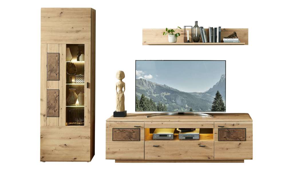 uno Wohnkombination  Madera II ¦ holzfarben Wohnwände - Höffner