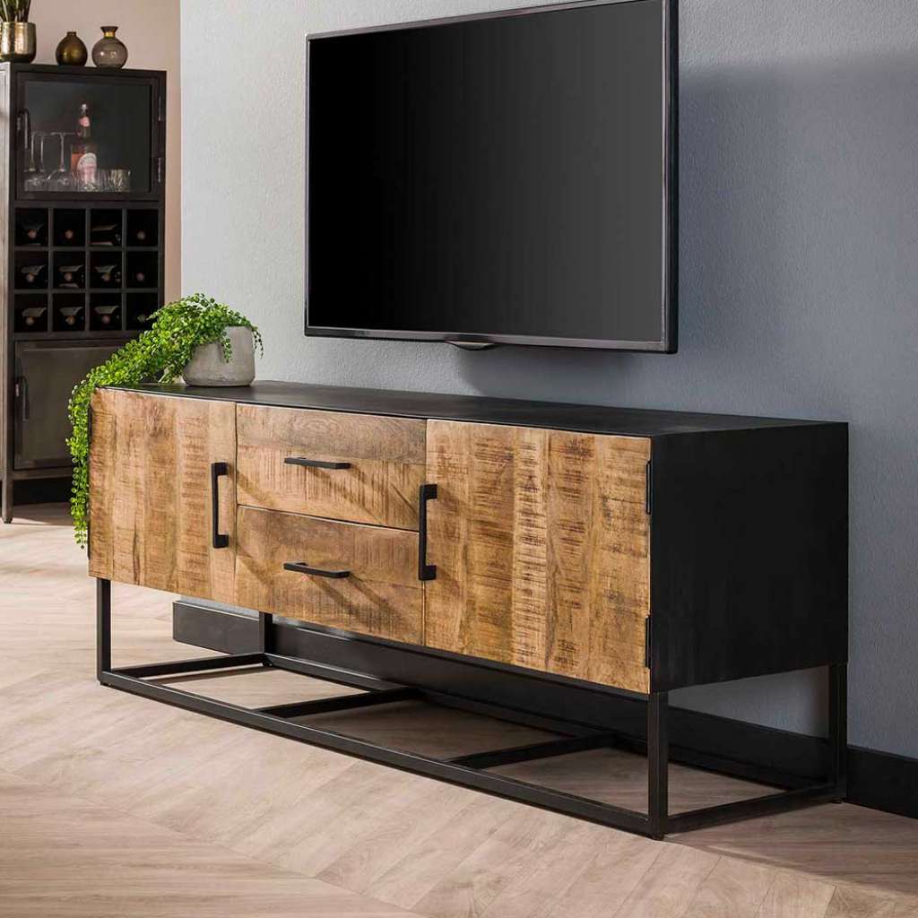Flachstrecke Wohnzimmer im Industry und Loft Stil 55 cm hoch