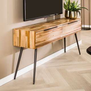 Unterschrank Fernseher aus Teak Massivholz Industry und Loft Stil