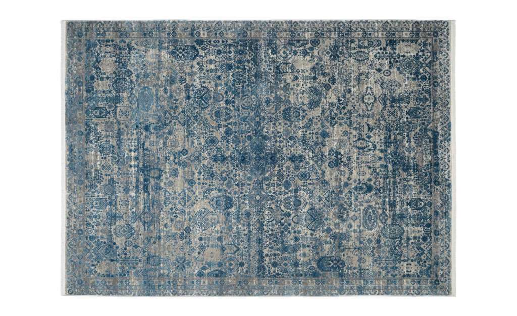 Teppich ¦ blau ¦ Synthethische Fasern, Viskose Teppiche > Wohnteppiche - Höffner