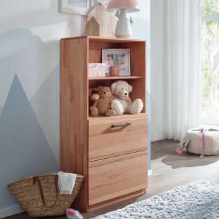 Kinderzimmerregal aus Kernbuche Massivholz 65 cm breit