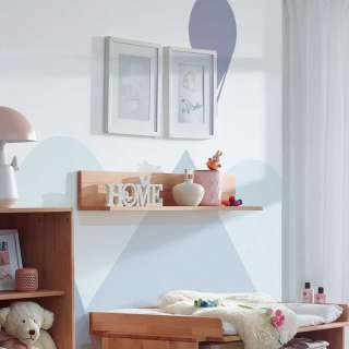 Babyzimmer Regal aus Kernbuche Massivholz 103 cm breit