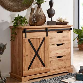 Kommode Vollholz im Landhausstil drei Schubladen