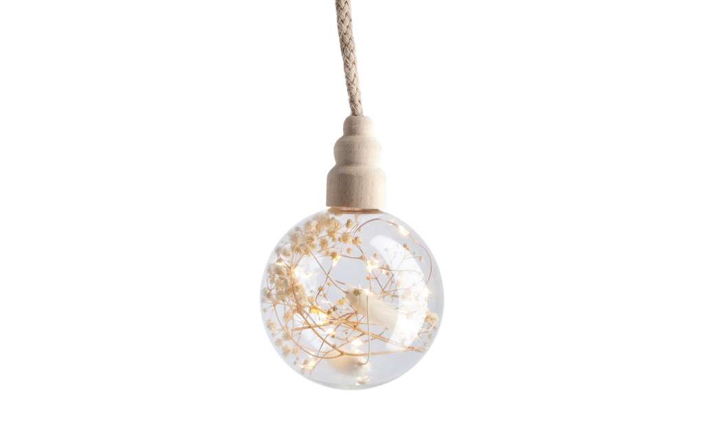 LED Kugel mit Trockenblumen ¦ transparent/klar Ø: 10 Lampen & Leuchten > Innenleuchten > Lampen Zubehör - Höffner