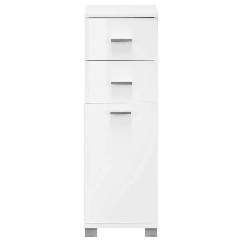 Moderner Badschrank in Weiß Hochglanz 90 cm hoch