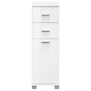 Moderner Badschrank in Weiß Hochglanz 90 cm hoch