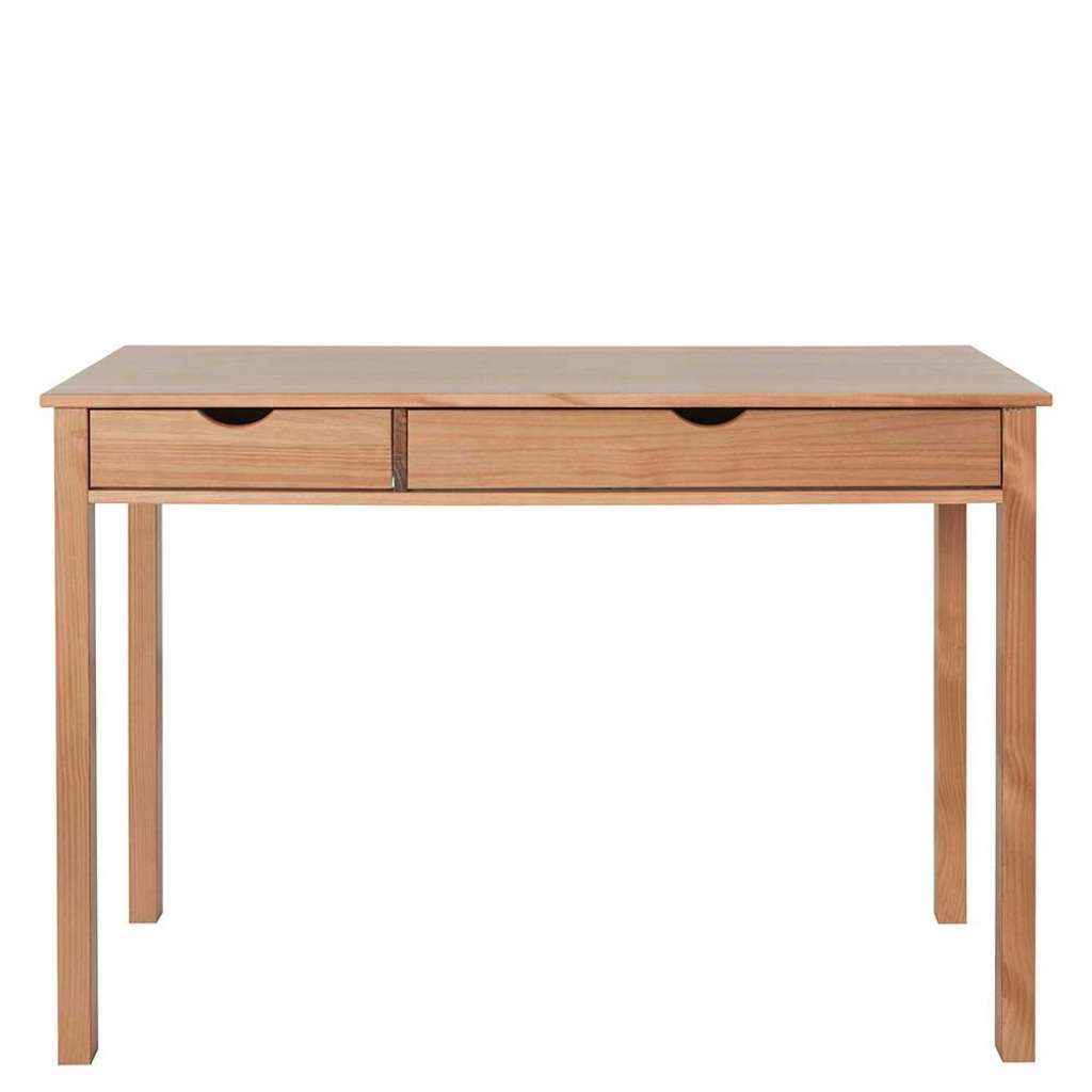 Laptop Schreibtisch aus Kiefer Massivholz gebeizt und geölt 80 cm hoch