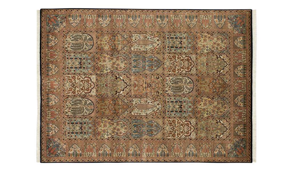 Handgeknüpfter Orientteppich   Sonam Bakhtyari ¦ blau ¦ Wolle, Seide Teppiche > Wohnteppiche - Höffner