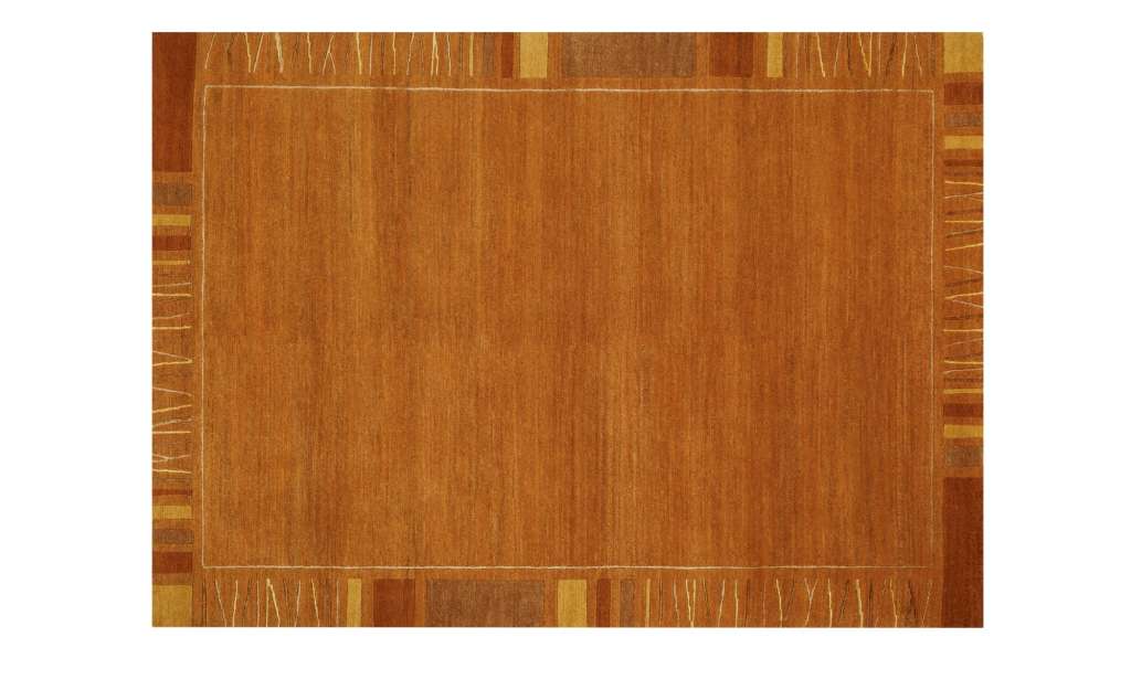 Handgeknüpfter Naturteppich  Sensation Silk Rekhi ¦ orange ¦ Wolle Teppiche > Wohnteppiche - Höffner