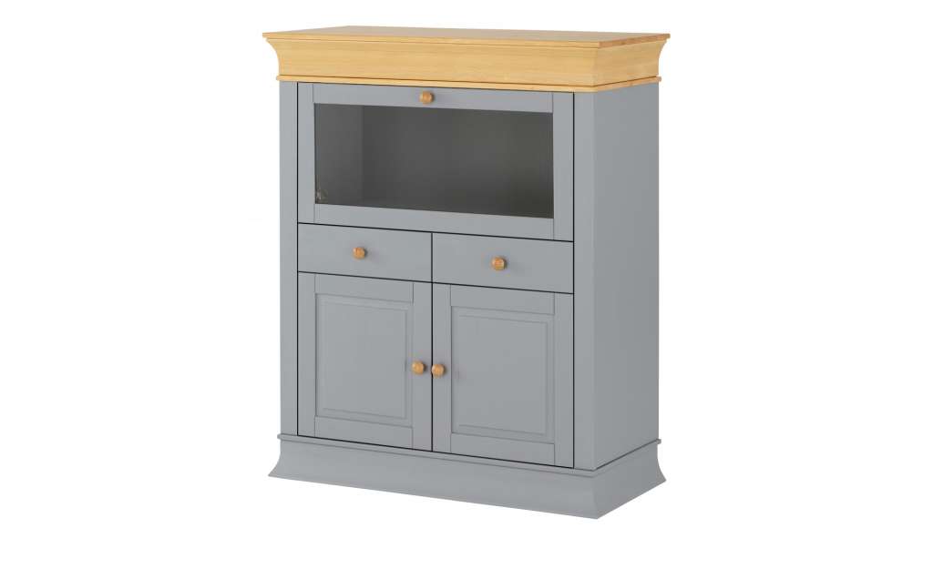 Barschrank  Bornholm ¦ grau Kommoden & Sideboards > Highboards - Höffner
