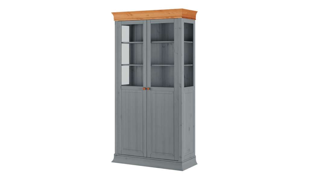 Vitrine  Bornholm ¦ grau Kommoden & Sideboards > Vitrinen - Höffner