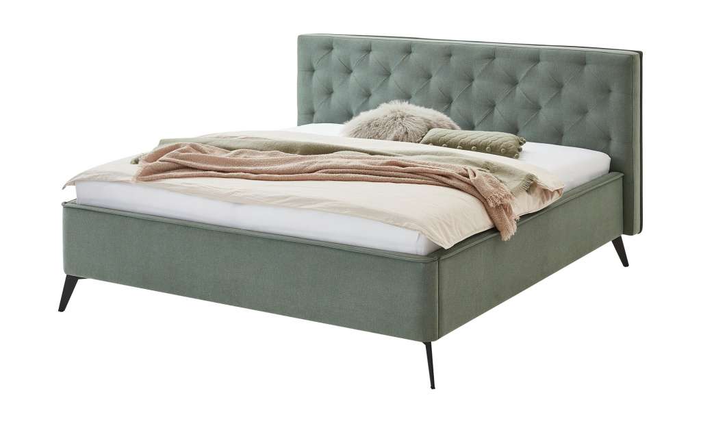 Polsterbettgestell  Neapel ¦ grün Betten > Polsterbetten - Höffner