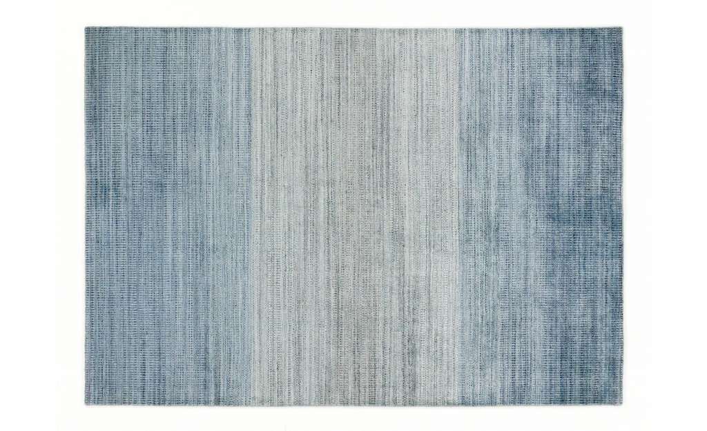 Teppich ¦ blau ¦ Wolle, Viskose Teppiche > Wohnteppiche - Höffner