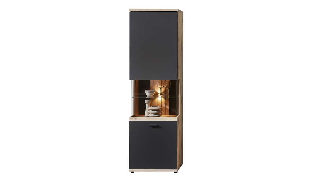 uno Vitrine  Lamella ¦ grau Kommoden & Sideboards > Vitrinen - Höffner