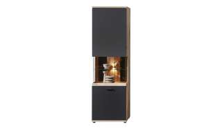 uno Vitrine  Lamella ¦ grau Kommoden & Sideboards > Vitrinen - Höffner